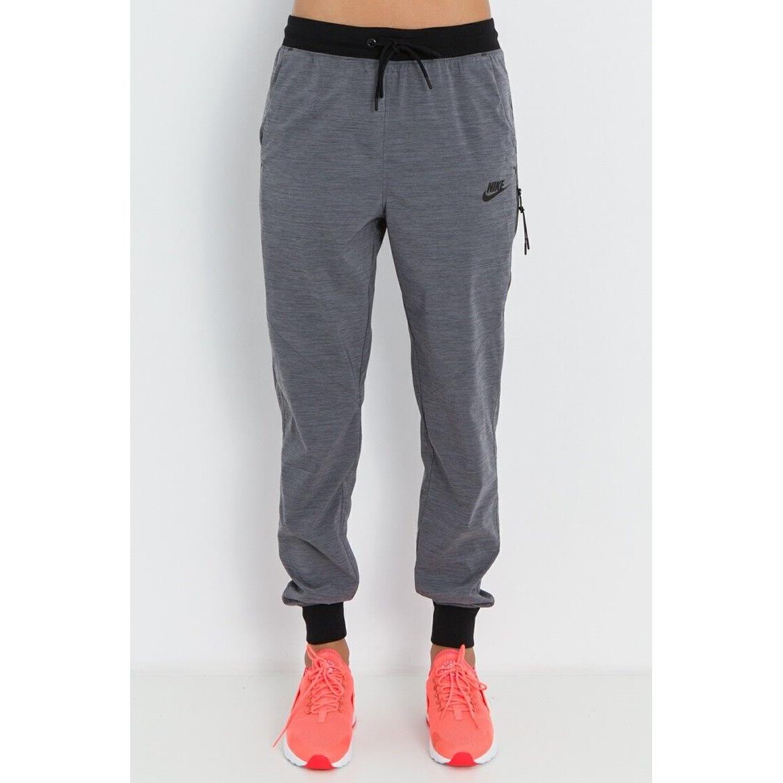 Women`s Nike Bonded Woven Pants Style 728196 060 Charcoal Grey Retail