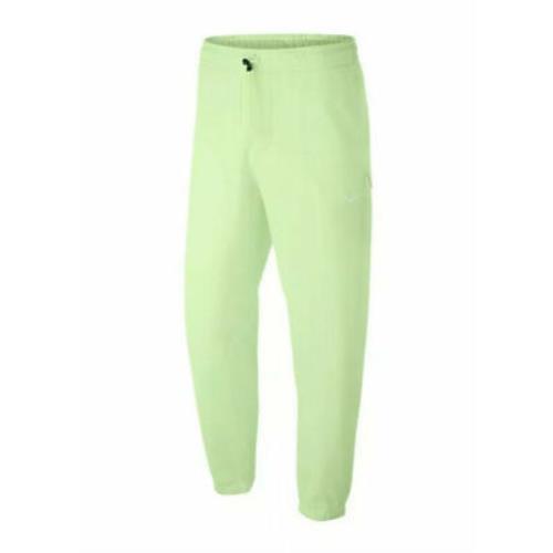 Nike Nikelab Collection Fleece Sweat Pants Barely Volt Size Medium M AV8279 701