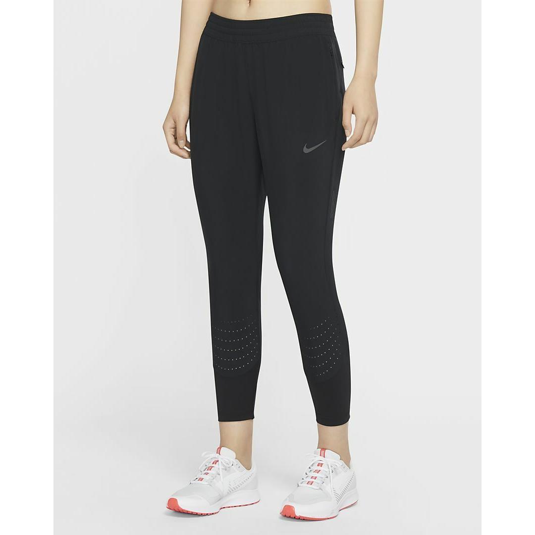 Nike Swift Running Pants Size Small Womens Slim Trousers Black CZ1115-010