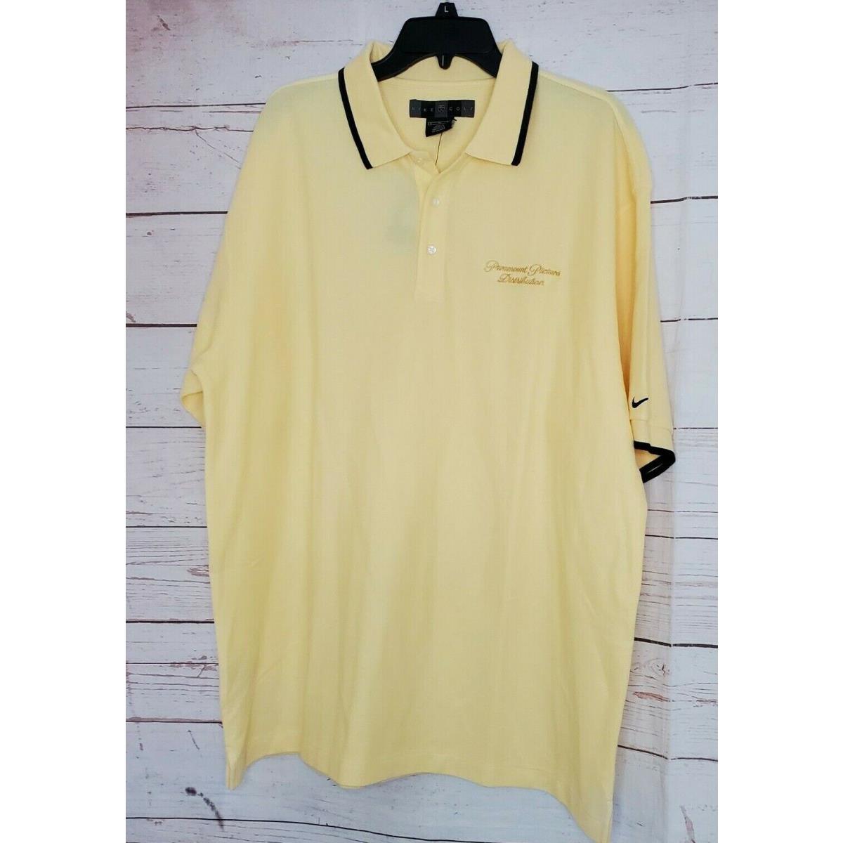 Paramount Pictures Distribution Custom Nike Golf XL Yellow Black Shirt
