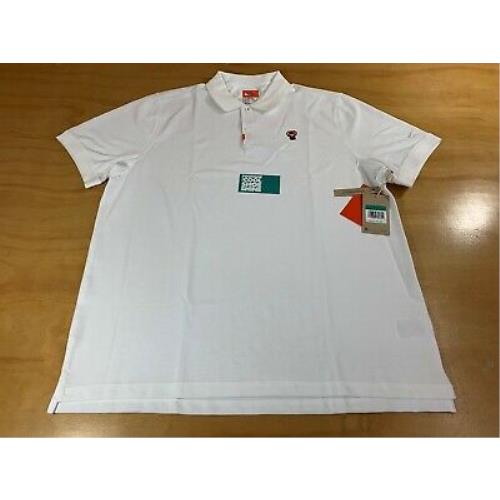 Nike Sportswear Tiger Woods Dri-fit Golf Polo Shirt White XL Standard Fit