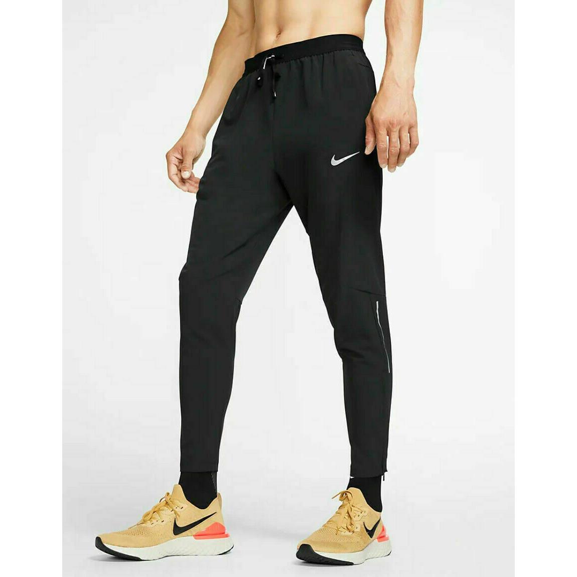 Nike Men Phenom Elite Woven Running Pants Size L Trousers BV4815-010 Black