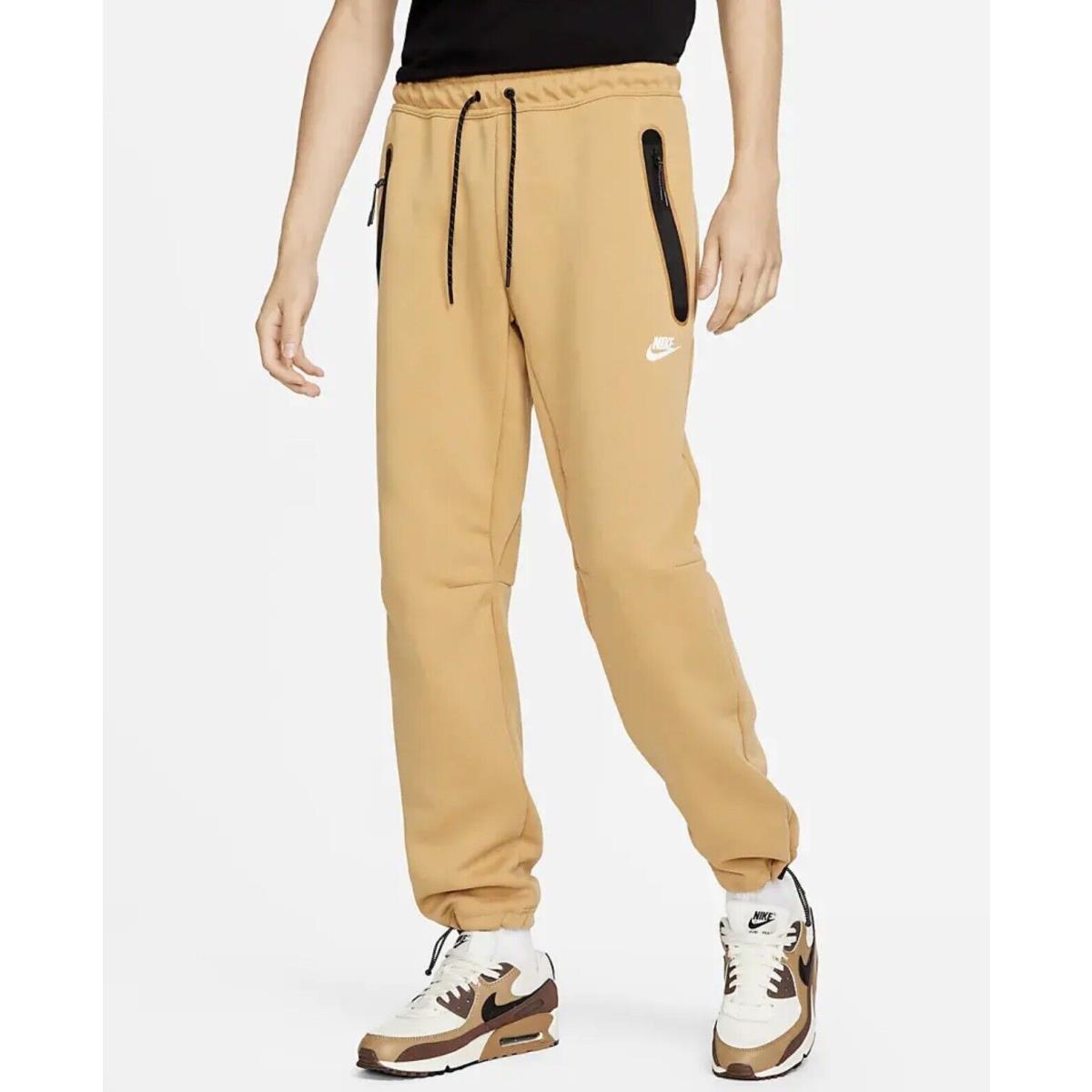 Nike Men s Sportswear Tech Fleece Pants Joggers Element Gold DQ4312-722 Size L