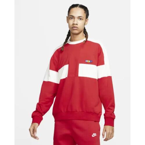 Men`s Small S Nike Sportswear Reissue French Terry Crew Sweatshirt Shirt DA0372