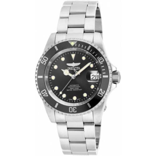 Invicta Men`s Pro Diver Analog Automatic 200m Stainless Steel Watch 17044