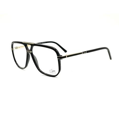 Cazal 6025 Eyeglasses Col. 001 Black-gold Clear Demo Lenses 58