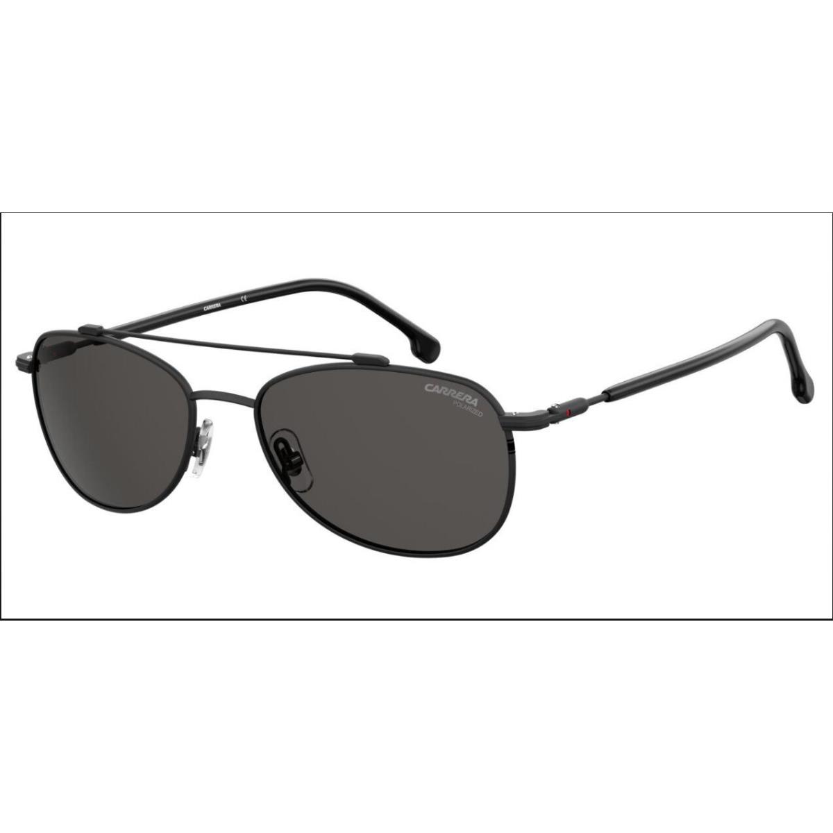 Carrera 224/S Pilot Sunglasses Black/polarized Gray 58mm 17mm