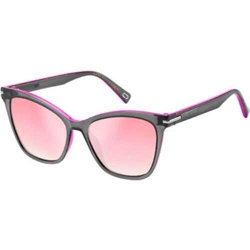Marc Jacobs Women`s Black/fuchsia Oversize Cat Eye Sunglasses - MARC223S 03MR VQ