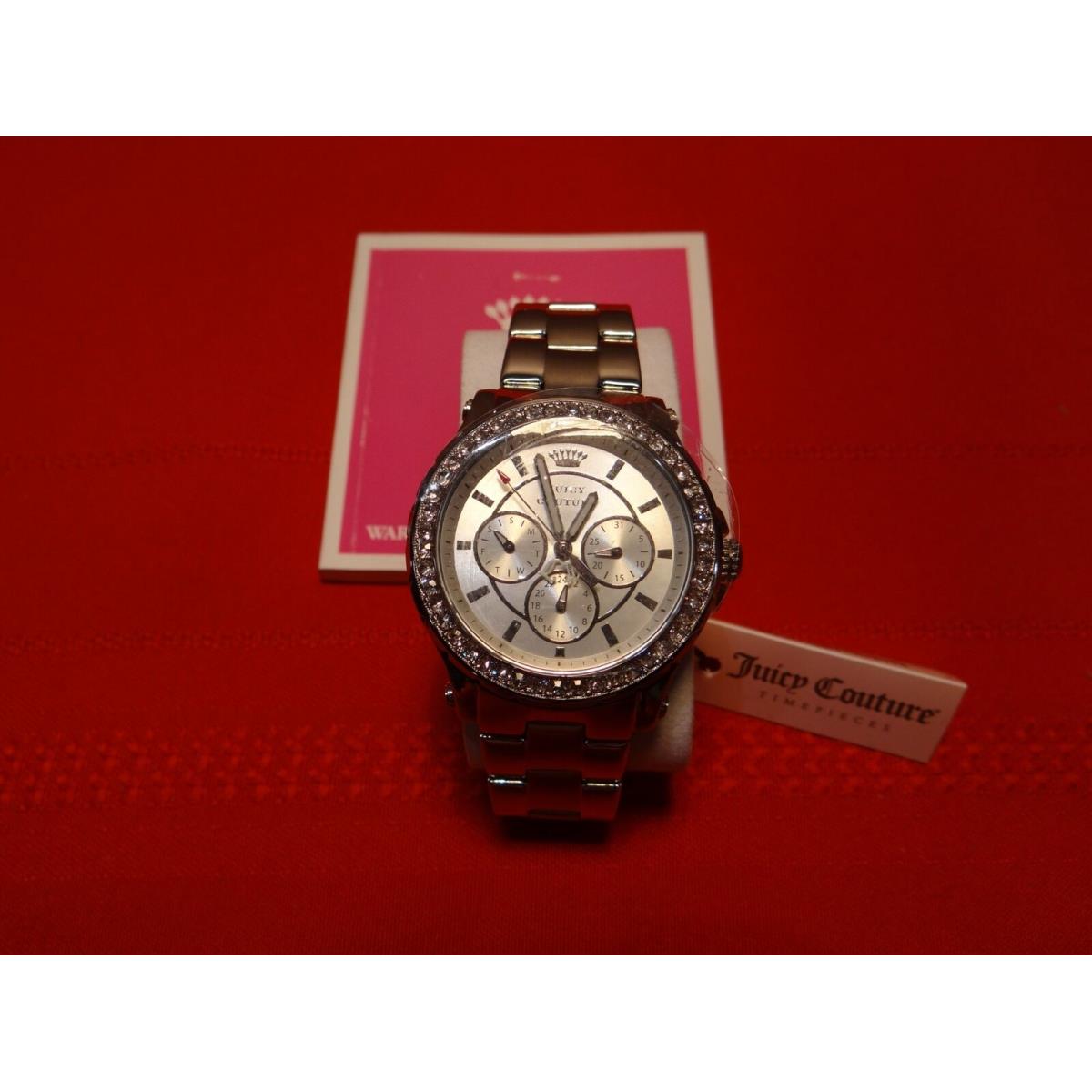 Juicy Couture Black Label Women`s Pedigree Chronograph Silver/stainless Watch