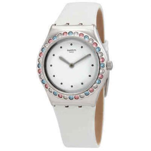 Swatch After Dinner White Dial Ladies Watch YLS201