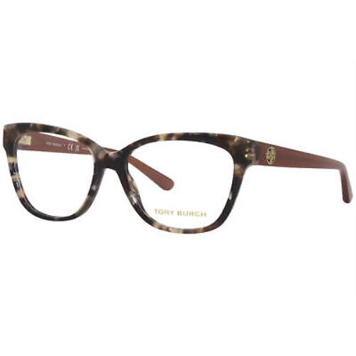 Tory Burch TY2079 1682 Eyeglasses Women`s Pearl Brown Tortoise Full Rim 53mm - Frame: Brown