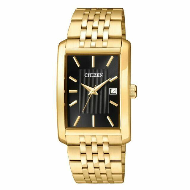 Citizen Quartz Mens Gold Tone Stainless Watch BH1673-50E