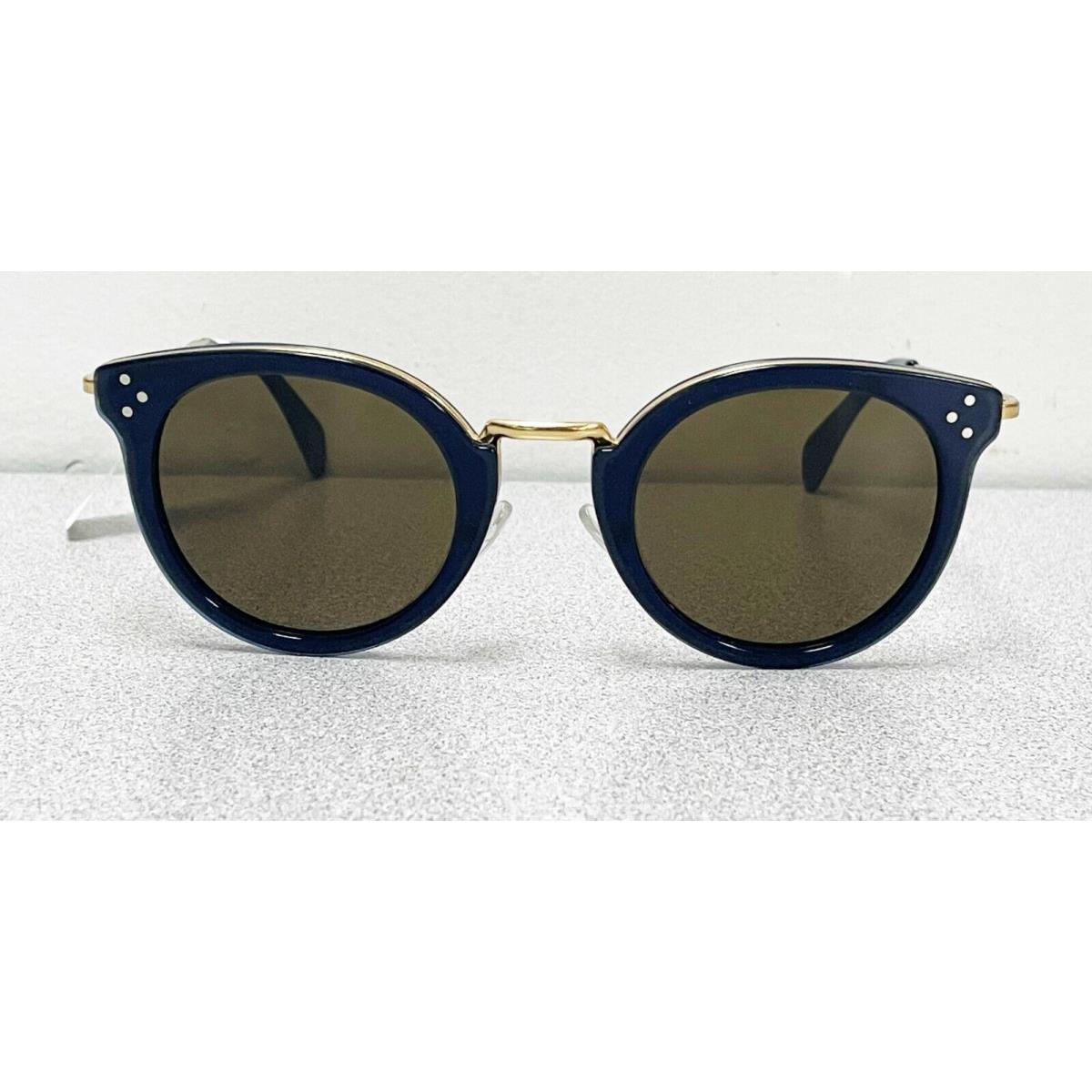 Celine CL40011U Sunglasses Dark Blue Gold 90E 48mm