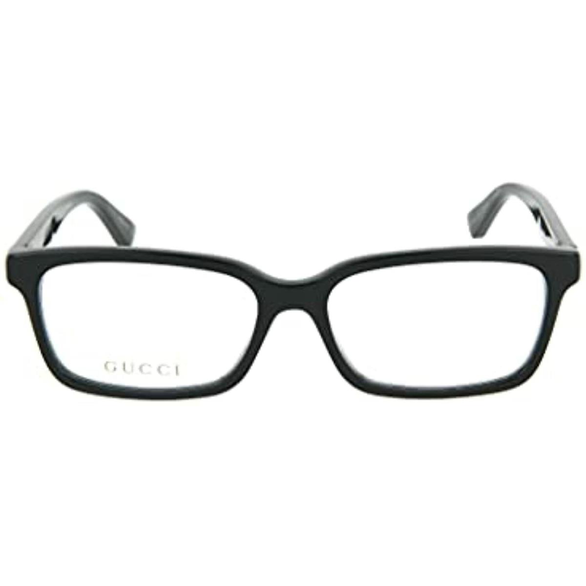 Gucci GG 0168O 005 Black Italian Made Eyeglasses 55mm with Gucci Case