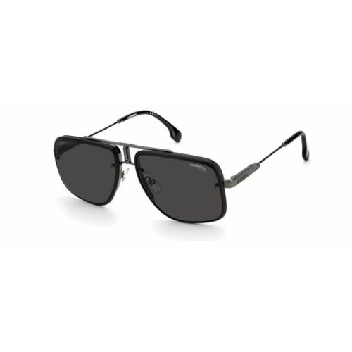 Carrera Glory Ii 0003/2K Matte Black/gray Pilot Men`s Sunglasses - Matte Black Frame, Gray Lens