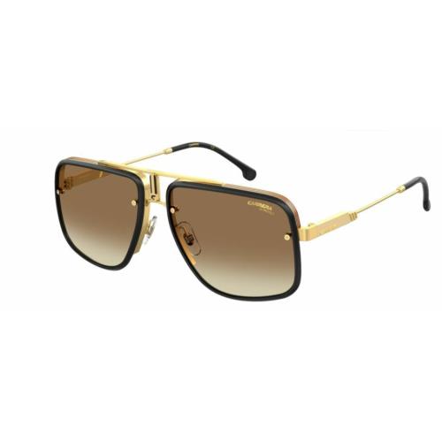 Carrera Glory Ii 0001/86 Yellow Gold/brown Pilot Men`s Sunglasses - Yellow Gold Frame, Brown Lens