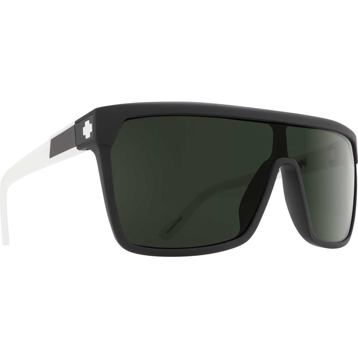 Spy Flynn Sunglasses Unisex Matte Ebony/Ivory-Gray Green