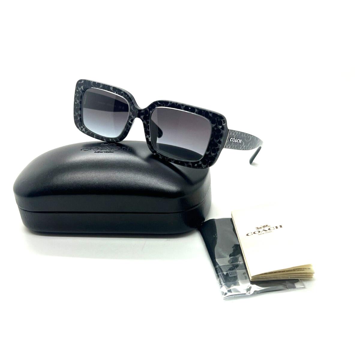 Coach HC 8380U (CL922) 55208G Sunglasses HC 8380U CL922 55208G Grey Pearl Sig C 4-19-140 Gradient