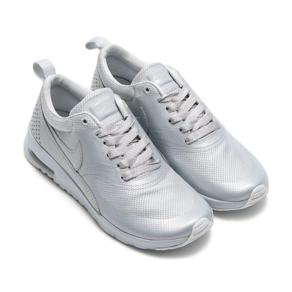 820244-003 Nike Shoes-air Max Thea SE GS Silver White 2016 Kids 6Y Girls - Silver