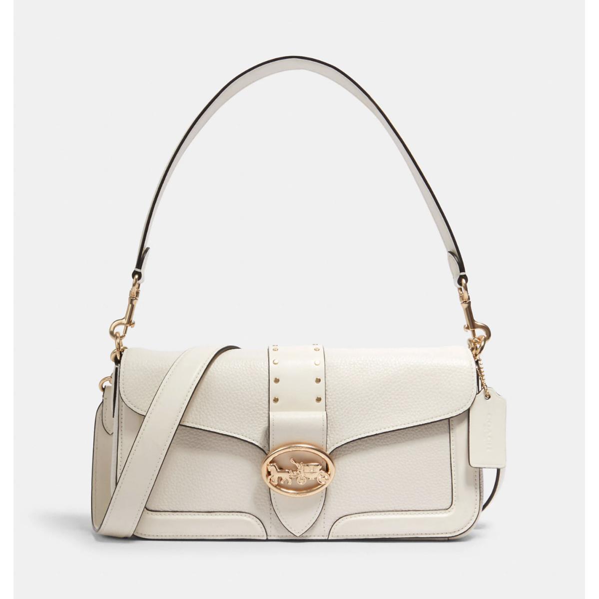 Coach Georgie Shoulder Bag In Signature Gold/Chalk