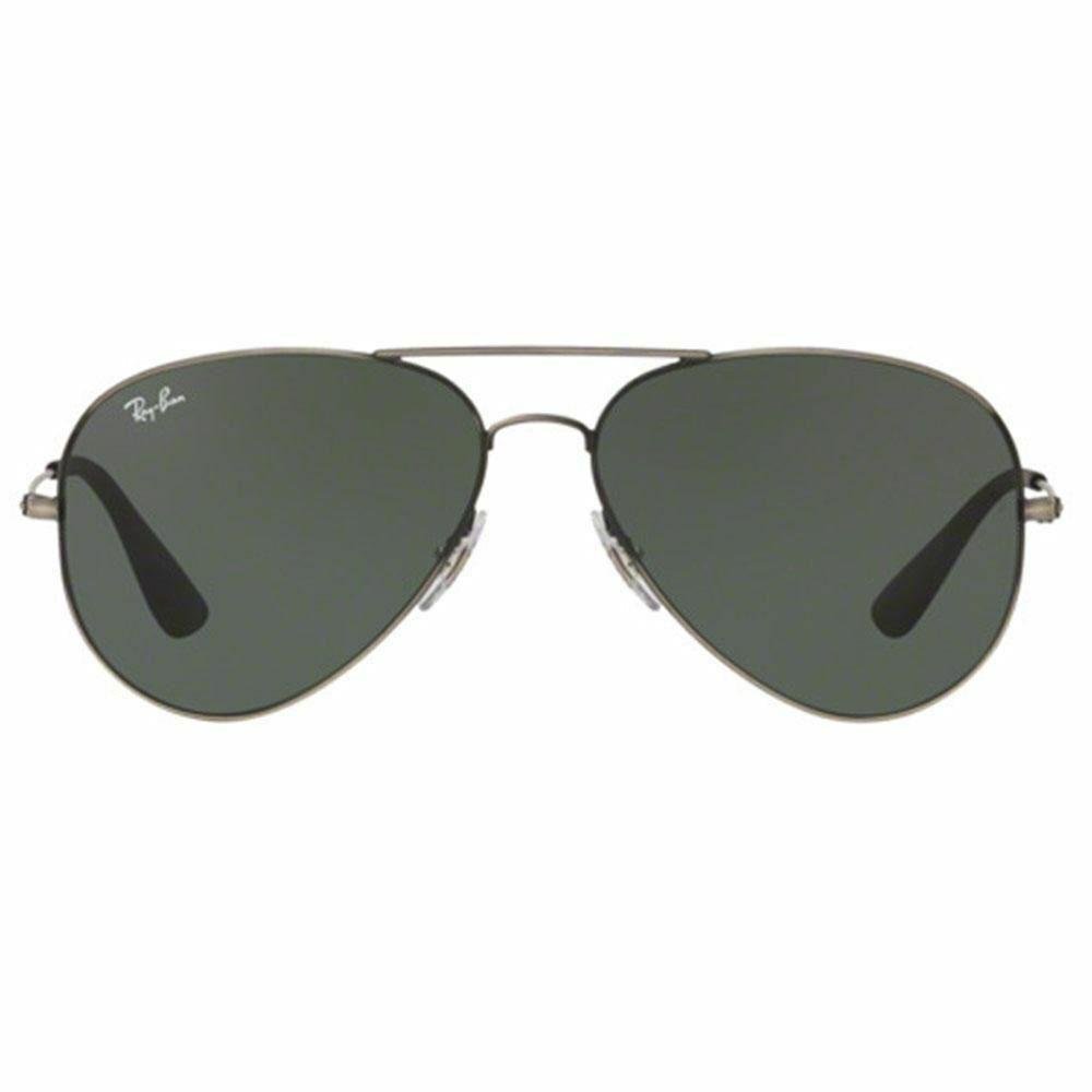 Ray Ban Aviator Unisex Sunglasses W/dark Green Lens RB3558 913971