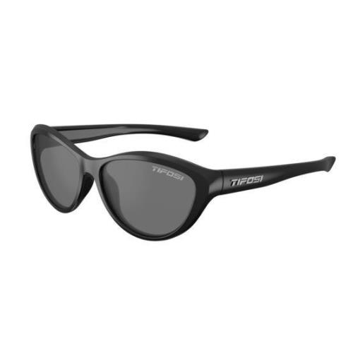 Tifosi Shirley Sunglasses Lifestyle Fun and Comfortable Gloss Black w/ Smoke