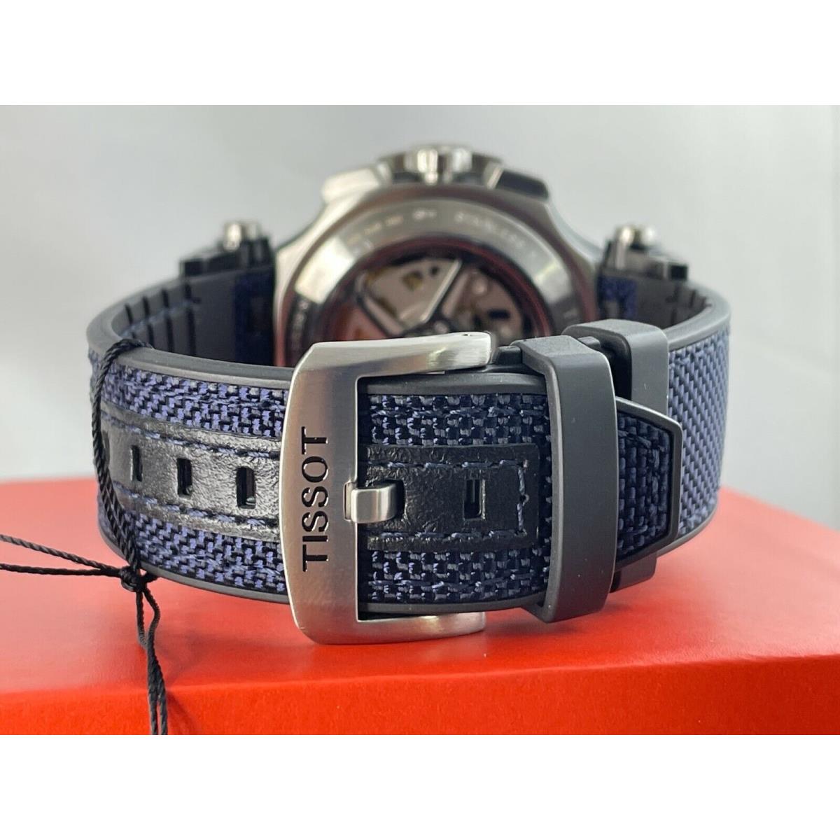 Tissot watch  - Blue Dial, Black/Blue Band 7
