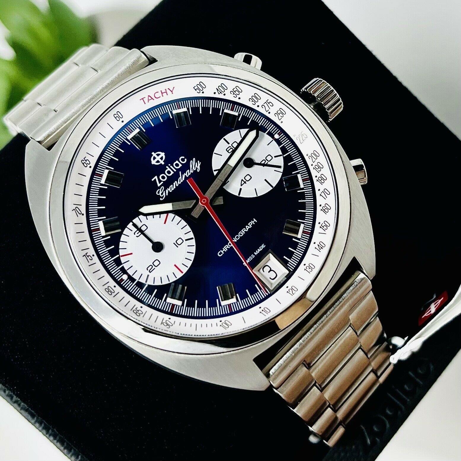 Zodiac Grandrally Stainless Steel Watch ZO9601 Swiss Made