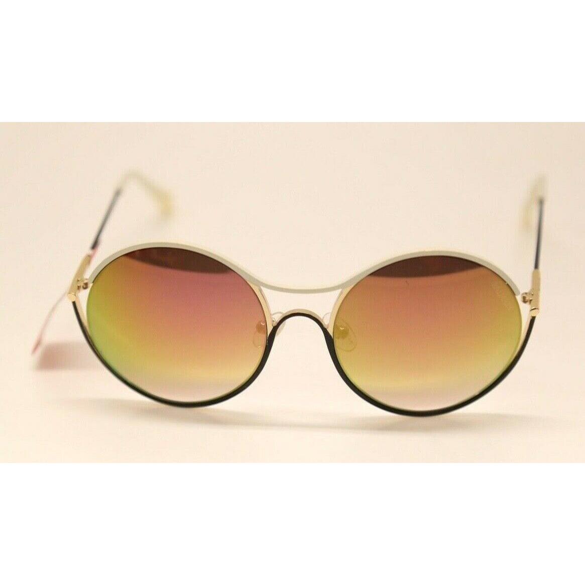 Balmain BL2520B C04 White Gold Round Metal Brown Gradient Sunglasses 905