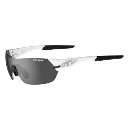 Tifosi Slice Sunglasses Interchangeable Lenses Matte White - Smoke, AC Red, Clear