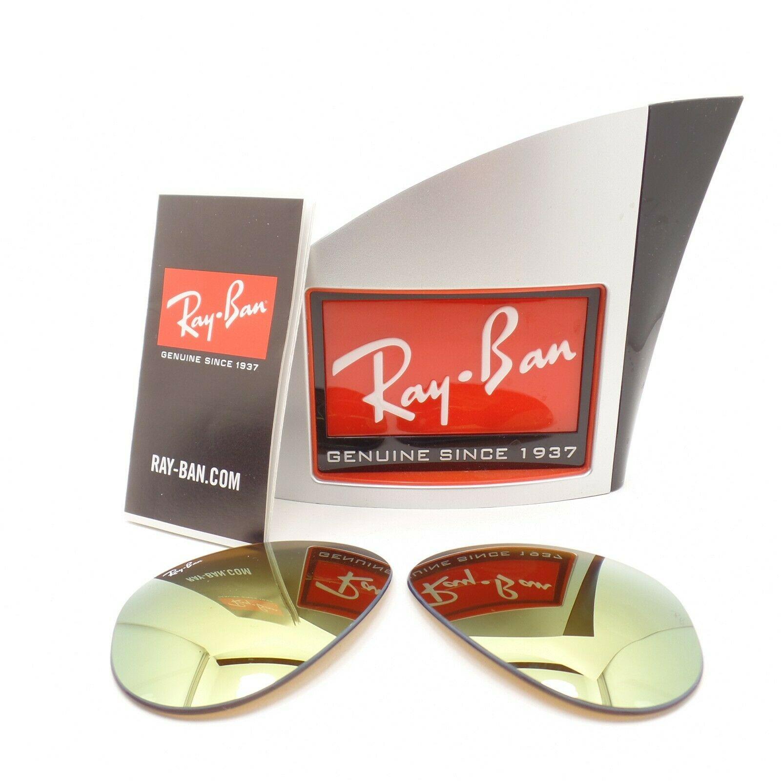 Ray-ban Ray Ban 3025 Replacement Lenses Aviator 112/93 Gold Mirr