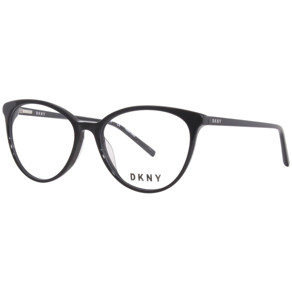 Dkny DK5003 001 Eyeglasses Frame Women`s Black Full Rim Round Shape 53mm