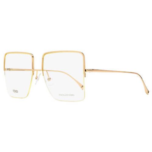 Fendi Square Eyeglasses FF0422 Ddb Copper-gold 57mm 422 - Copper-Gold , Copper-Gold Frame, Clear Lens