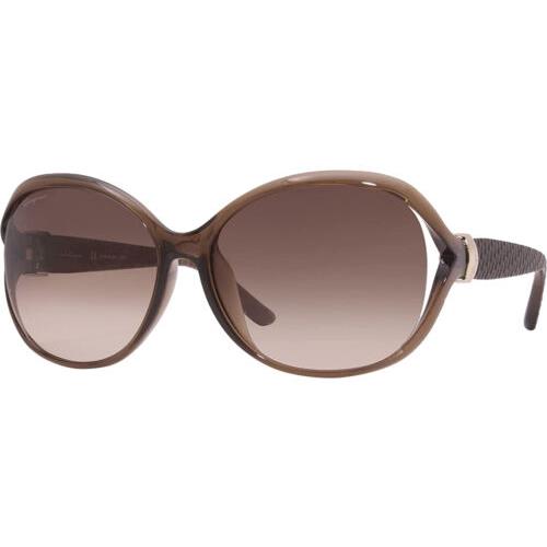 Salvatore Ferragamo Women`s Light Brown Sunglasses SF770SA 213 - Italy