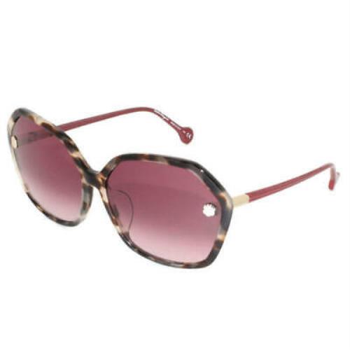 Salvatore Ferragamo Dark Grey Havana 65 mm Women`s Sunglasses SF920SA 053 65