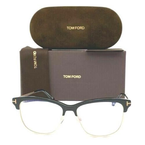 Tom Ford TF5546-B 001 Shiny Black Eyeglasses Frame 54-14