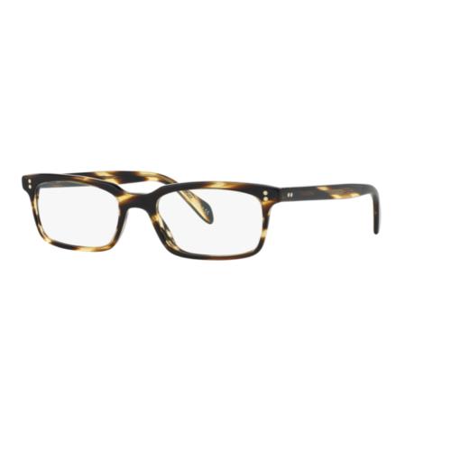 Oliver Peoples 0OV 5102 Denison 1003 Cocobolo Havana Rectangular Eyeglasses - Cocobolo Havana Frame, Clear Lens