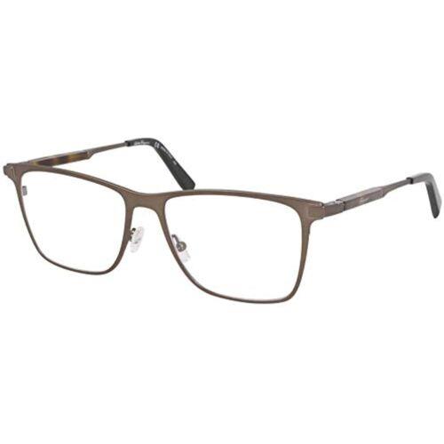Salvatore Ferragamo SF2165 200 Matte Brown Eyeglasses 54mm with SF Case