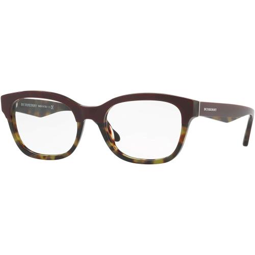 Burberry Eyeglasses BE2257 3651 53mm Bordeaux/green Havana / Demo Lens