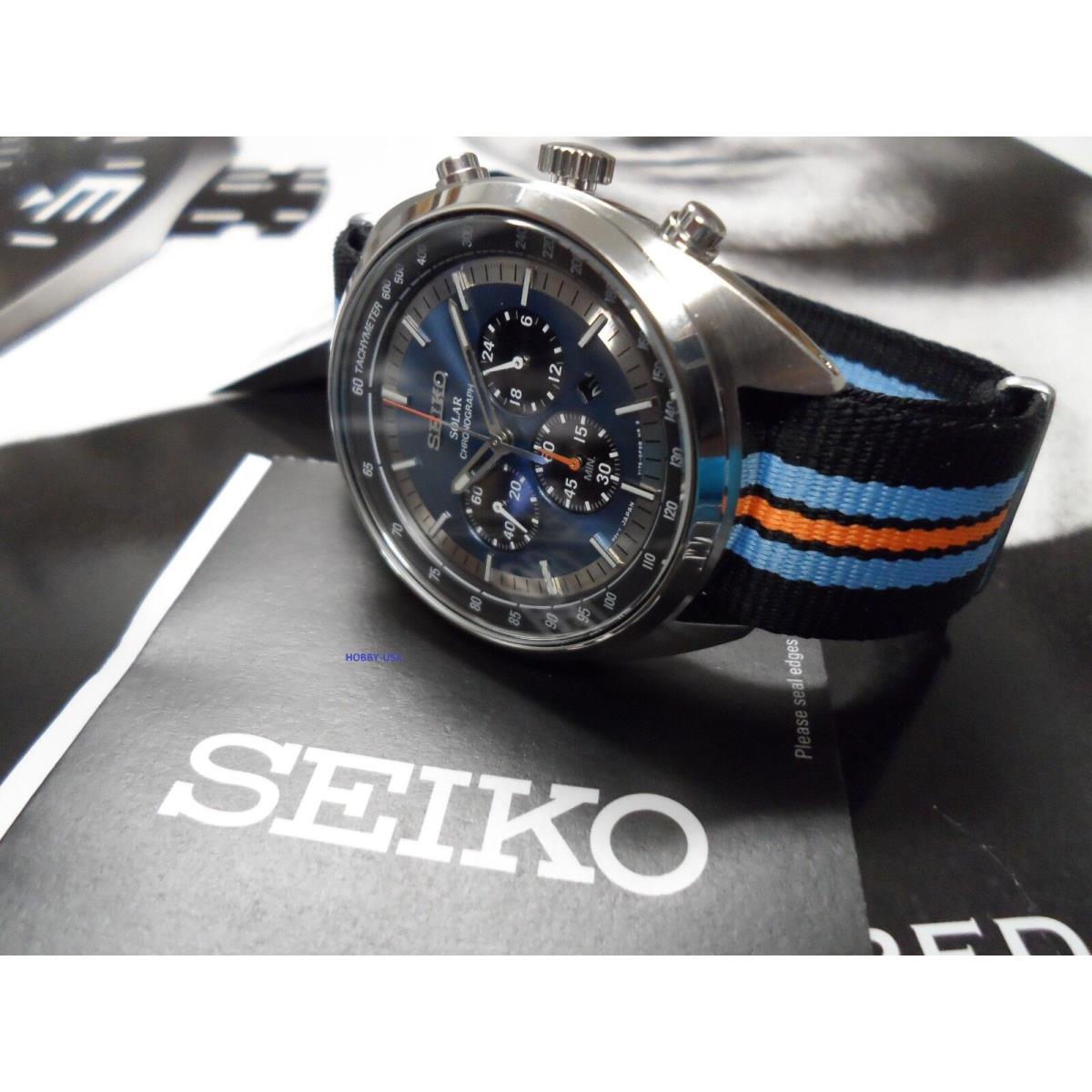 Seiko SSC667 Solar Chronograph Blue Dial SSC667-W