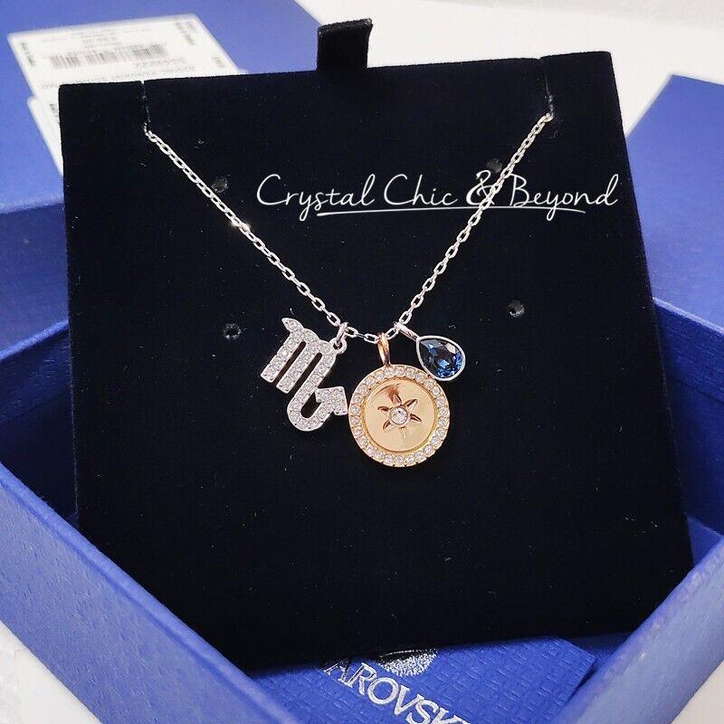 Swarovski Zodiac Pendant Necklace Scorpio Blue 5349222