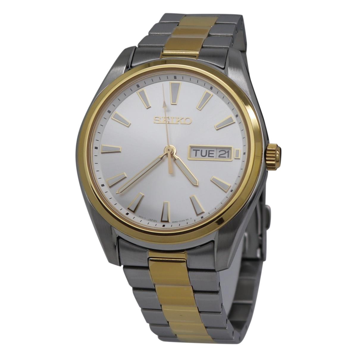 Seiko Neo Classic Silver Dial Two-tone Men`s Watch SUR446P1