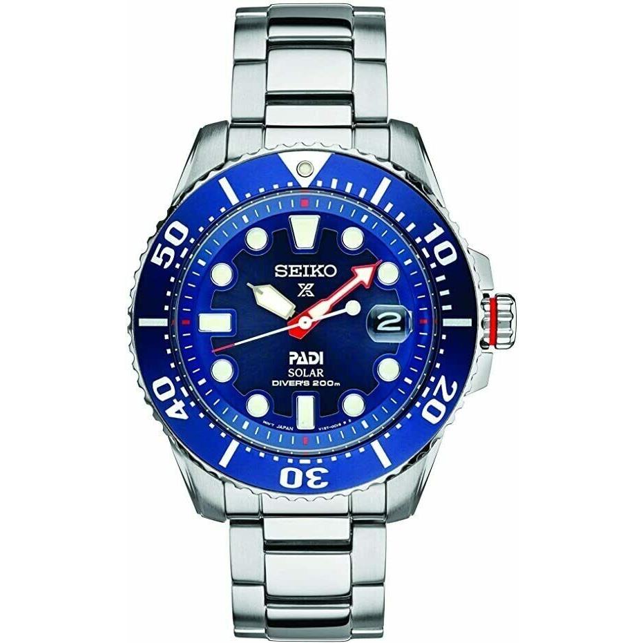 Seiko Prospex Blue Men`s Watch - SNE549 Solar Padi 200 M