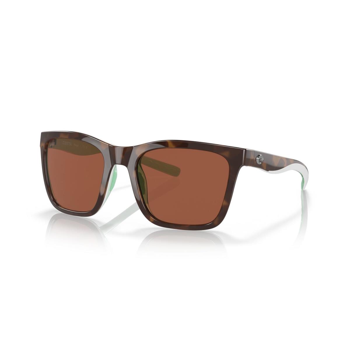 Costa Del Mar Panga Polarized Sunglasses Shiny Tortoise/white / Copper 580P