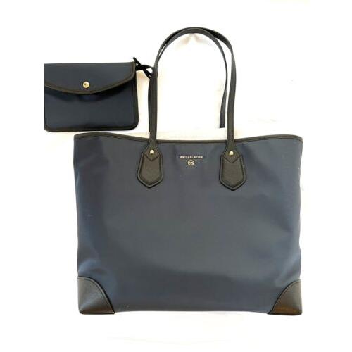 Michael Kors Eva Large Nylon Tote Women s Shoulder Bag Navy Blue