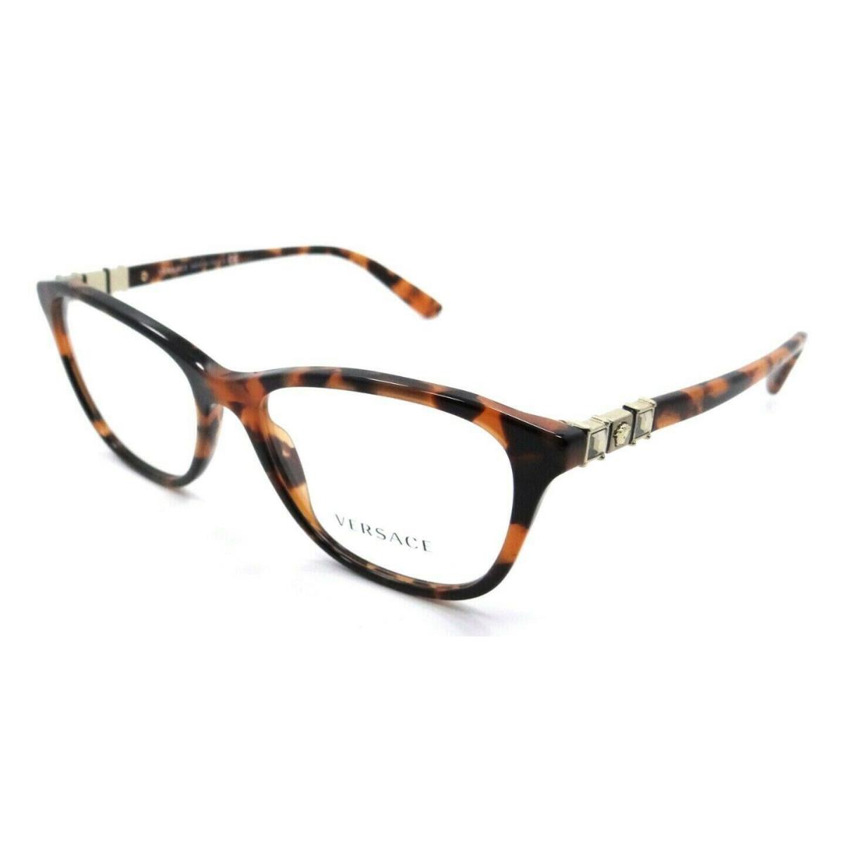 Versace Eyeglasses Frames VE 3213B 944 54-17-140 Dark Havana Made in Italy