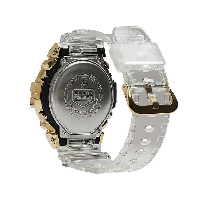 Casio G-shock Men`s GM6900S-G9 Digital Watch Gold Clear White Timepiece