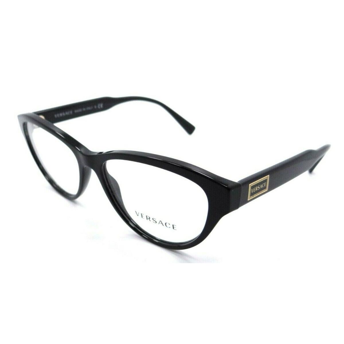 Versace Eyeglasses Frames VE 3276 GB1 54-15-140 Black Made in Italy