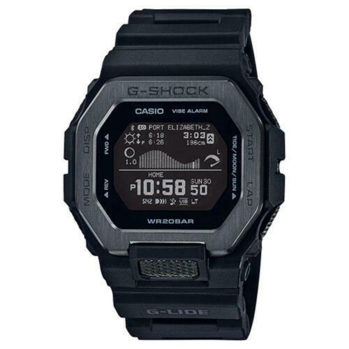 Casio G-shock G-lide Series Black Resin Stainless Steel Watch GBX100NS-1D