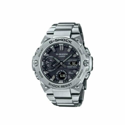 Casio G-shock Analog and Digital Metal Band Black/silver Dial Men`s Watch